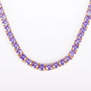 Colar Cravejado de Zircônia Banhado a Ouro 24K