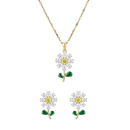 Conjunto colar e brinco elegance